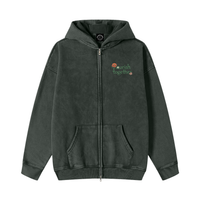 FLOURISH FLEECED ZIP-UP